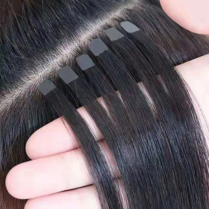 Invisible Tape In Extensions Real Hair - MINI TAPE Hair Extensions ผมธรรมชาติเทปต่อผม 3x0.8