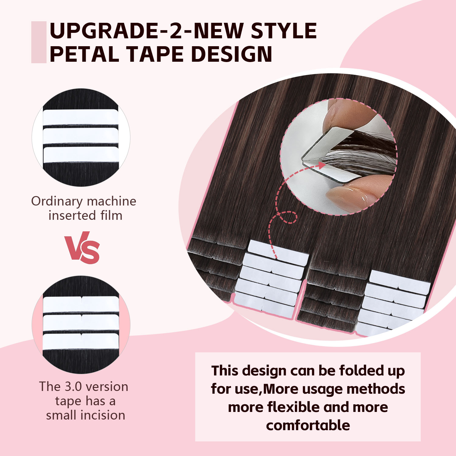 Sweetmet ผมต่อแบบเทปใส 20 ชิ้น - Invisible Tape In Extensions Real Hair บทวิจารณ์และราคา