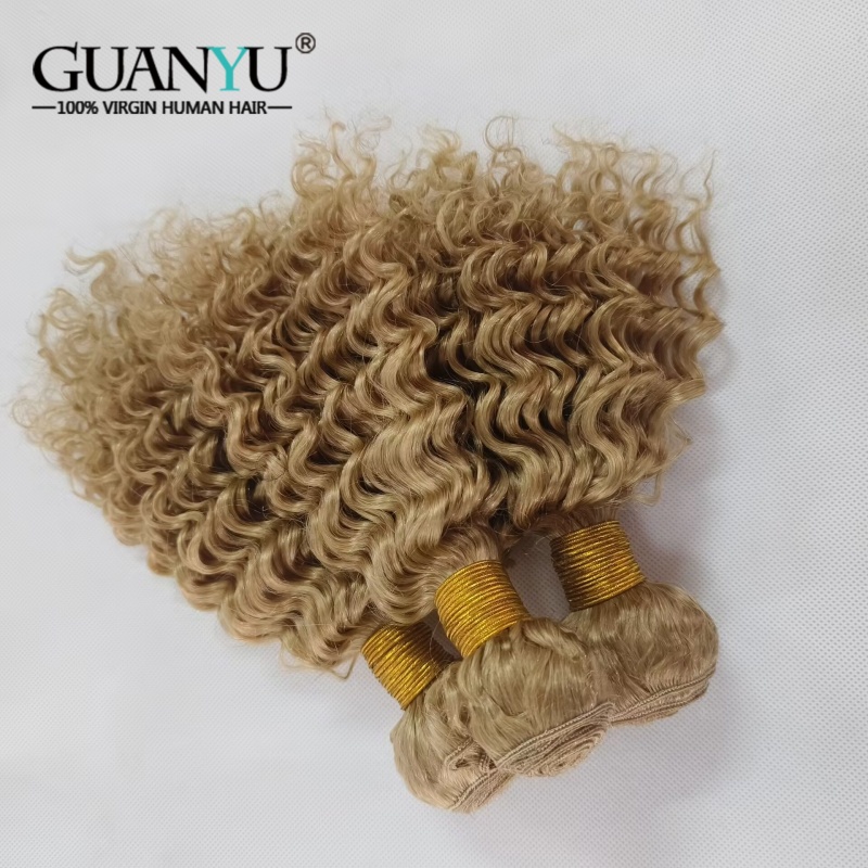 # 27 น้ําผึ้งสีบลอนด์ Deep Wav - Deep Wave 3 Bundles With Closure บทวิจารณ์และราคา
