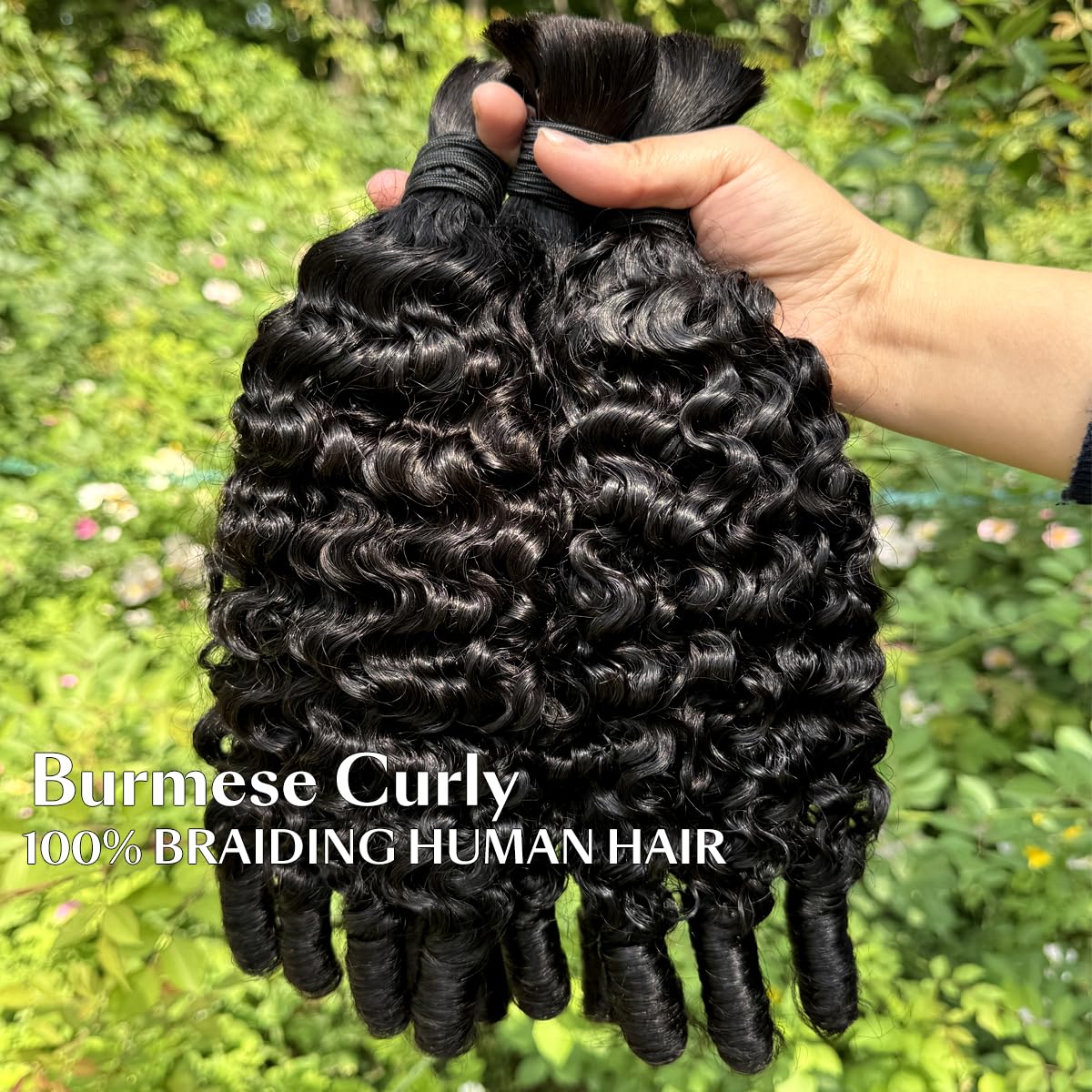 ผมถักเปียแบบโบโฮ 15A สำหรับถัก - Water Wave Bulk Human Hair For Braiding บทวิจารณ์และราคา