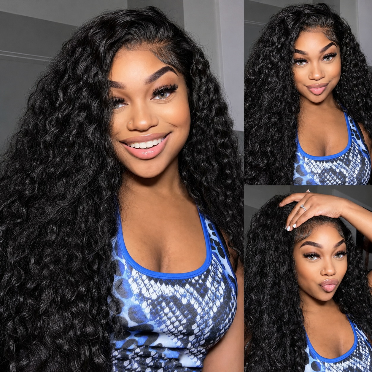วิกผมลอนแบบ Ultra Fitted 250%  - Hd Lace Frontal Wig Human Hair Pre Plucked บทวิจารณ์และราคา