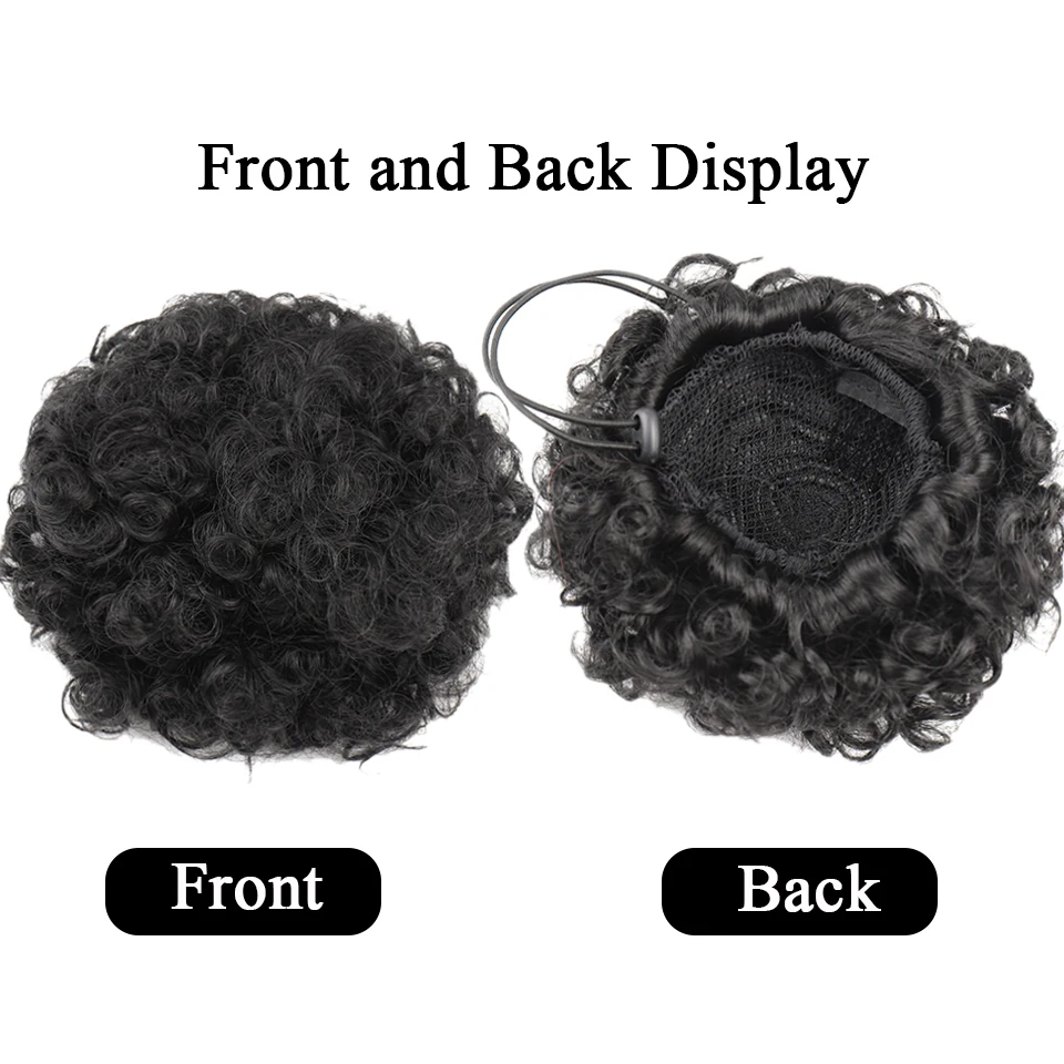 ผมหางม้าแบบ Afro Puff สำหรับผู - Seamless Clip In Hair Extensions Human Hair บทวิจารณ์และราคา