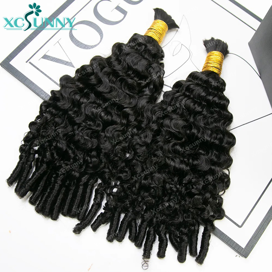 ผมถักเปียแบบโบโฮลอนน้ำ  ผมแท้  - Water Wave Bulk Human Hair For Braiding บทวิจารณ์และราคา