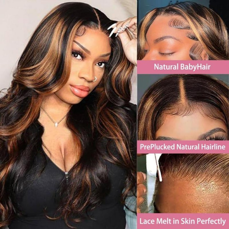 วิกผมแท้แบบลอนธรรมชาติ P1B30   - Hd Lace Frontal Wig Human Hair Pre Plucked บทวิจารณ์และราคา