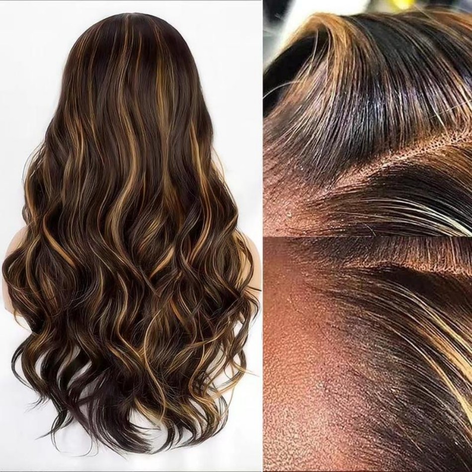 วิกผมแท้แบบลอนธรรมชาติ P1B30   - Hd Lace Frontal Wig Human Hair Pre Plucked บทวิจารณ์และราคา