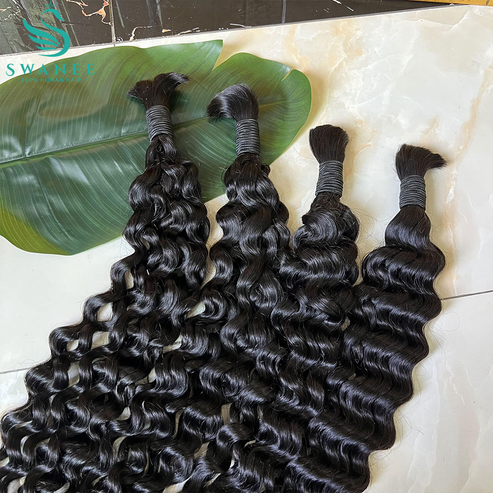 ผมแท้ 100% แบบ Water Wave สำหร - Water Wave Bulk Human Hair For Braiding บทวิจารณ์และราคา