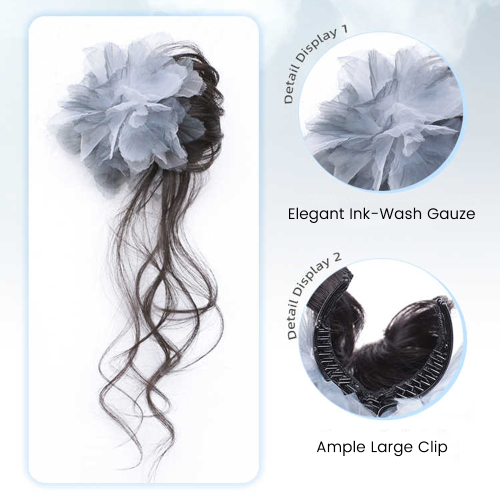 ผมปลอมแบบสั้น หยักศก ฟูฟ่อง ทร - Claw Clip Messy Bun Hair Piece บทวิจารณ์และราคา