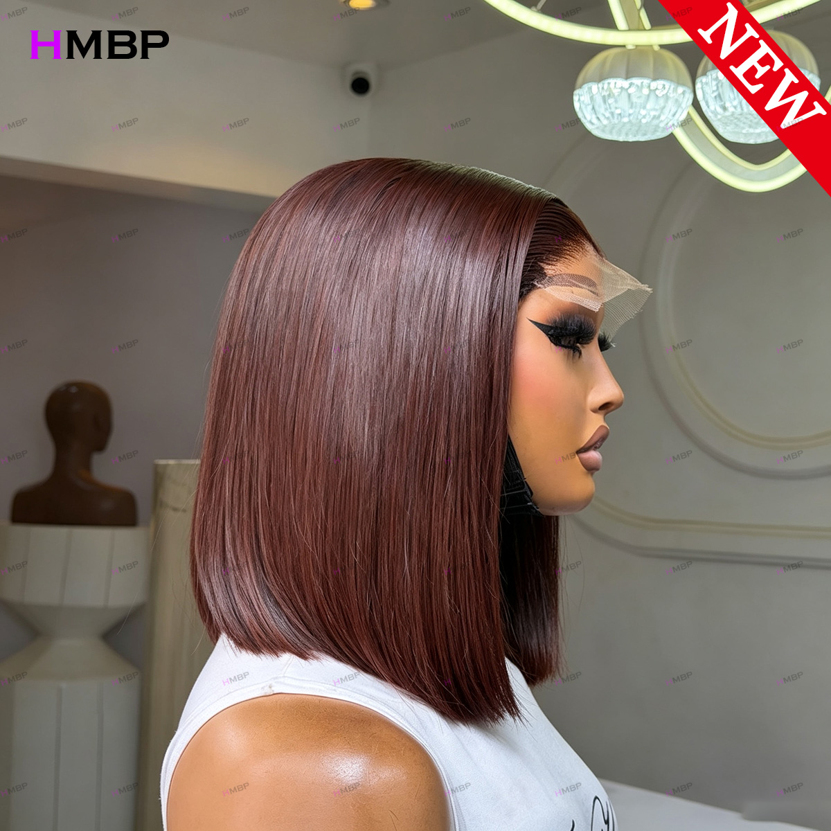 # วิกผมบ๊อบตรงสีน้ำตาลเข้ม 33  - Glueless Wear And Go Human Hair Wig บทวิจารณ์และราคา