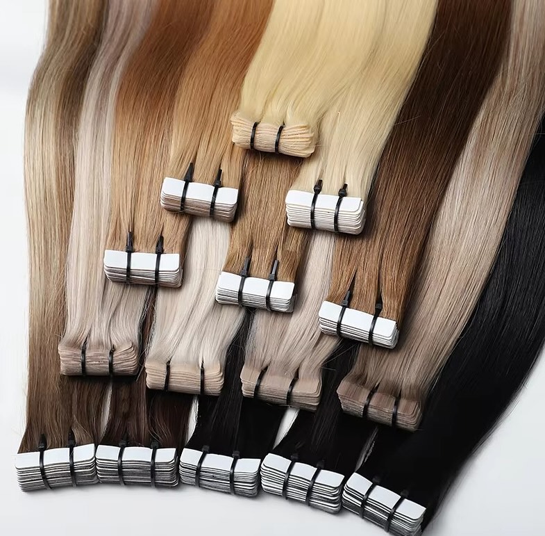 เทปอินส์ต่อผมแท้ สีดำธรรมชาติ  - Invisible Tape In Extensions Real Hair บทวิจารณ์และราคา