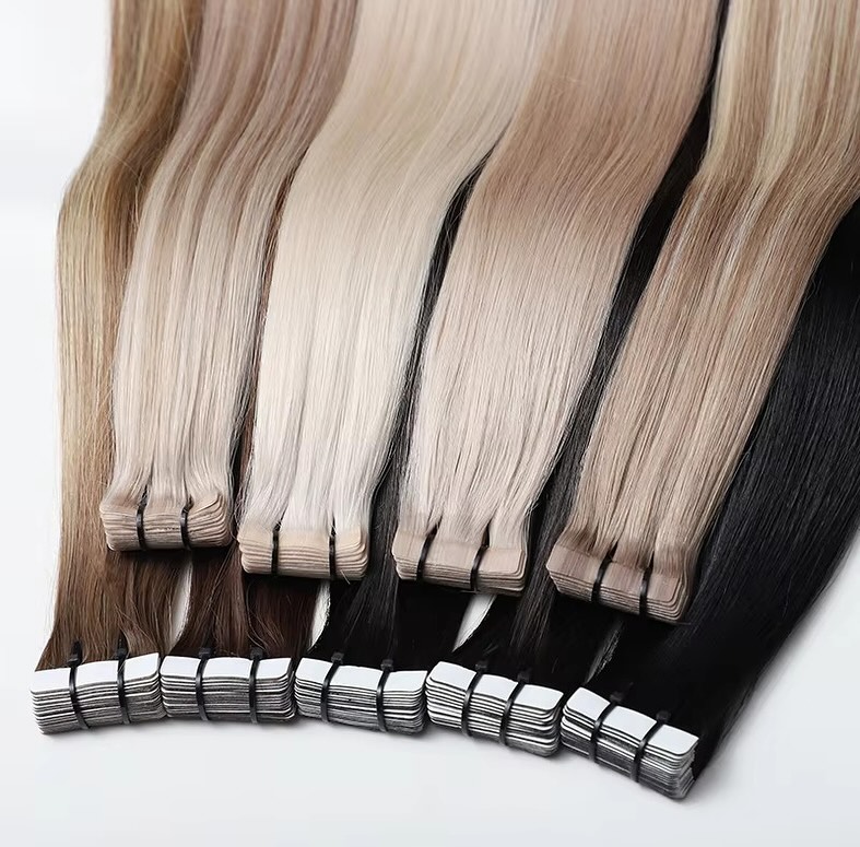 เทปอินส์ต่อผมแท้ สีดำธรรมชาติ  - Invisible Tape In Extensions Real Hair บทวิจารณ์และราคา