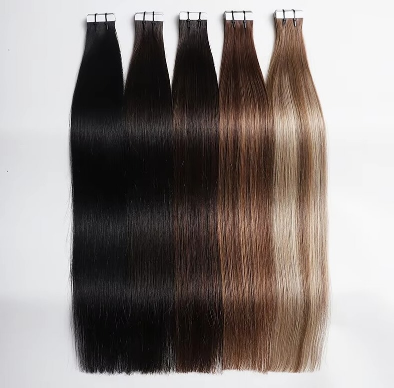เทปอินส์ต่อผมแท้ สีดำธรรมชาติ  - Invisible Tape In Extensions Real Hair บทวิจารณ์และราคา