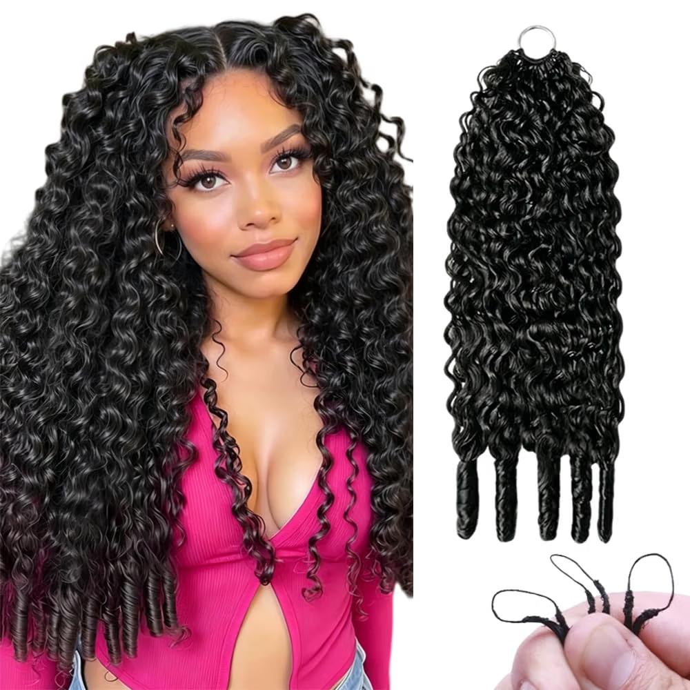 ผมมนุษย์ถักโครเชต์แบบหยิกพม่า  - Hair Bundles บทวิจารณ์และราคา