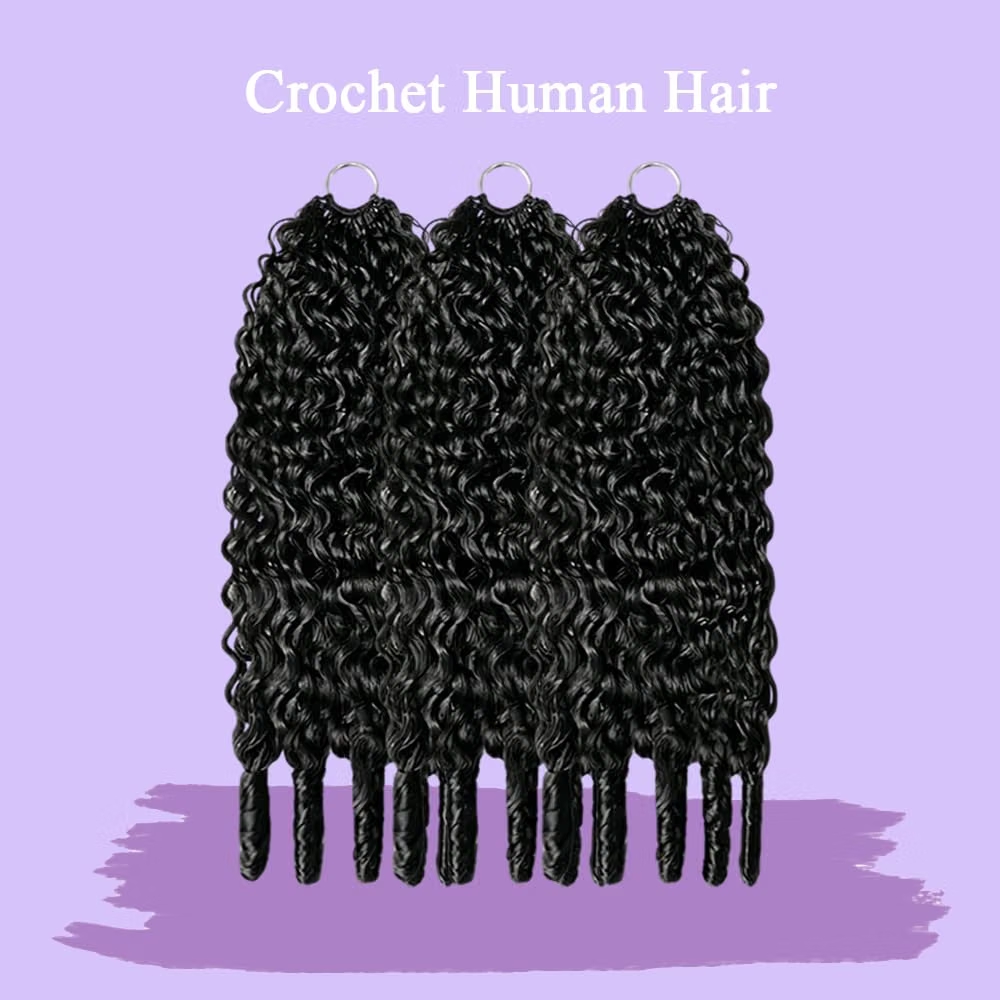 ผมมนุษย์ถักโครเชต์แบบหยิกพม่า  - Hair Bundles บทวิจารณ์และราคา