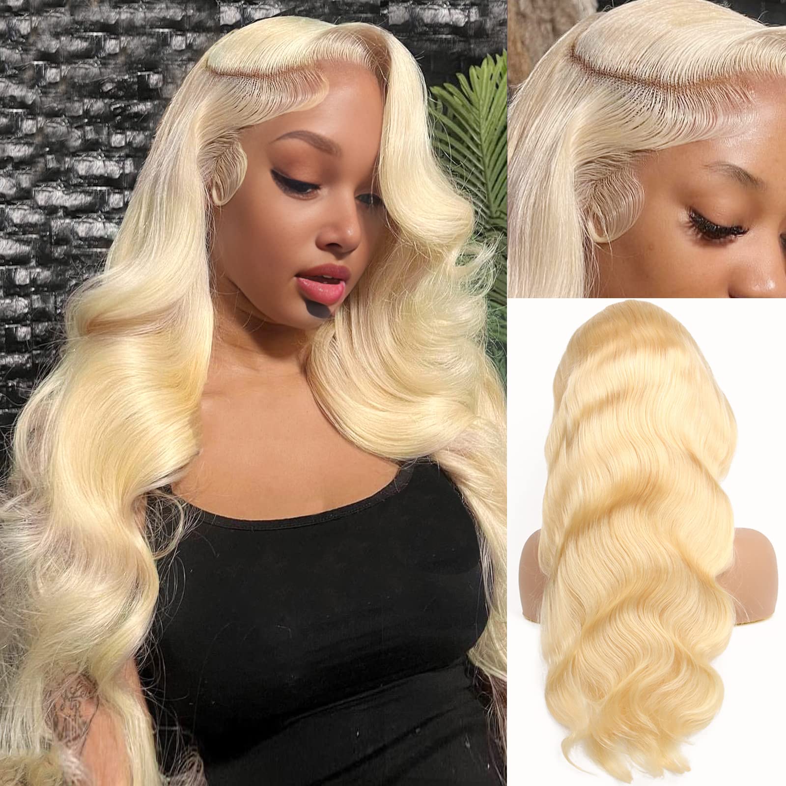 วิกผมลูกไม้ด้านหน้า 13x6 รุ่น  - 613 Blonde Body Wave Lace Front Wig บทวิจารณ์และราคา