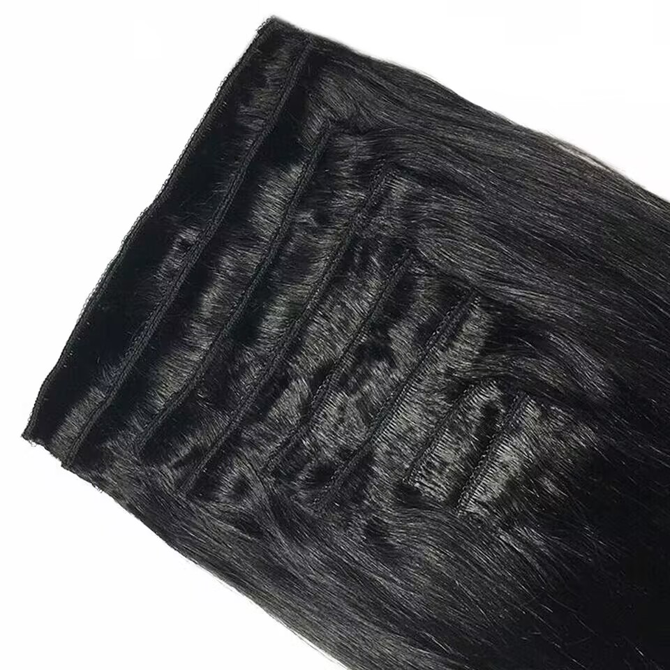 คลิปอินต่อผมตรง ผมแท้จากบราซิล - Seamless Clip In Hair Extensions Human Hair บทวิจารณ์และราคา
